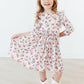 Floral western dress with girlie bows