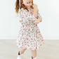 Cowgirl Cutie 3/4 Sleeve Ruffle Twirl Dress
