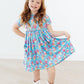 Turquoise Dress with Colorful Ice Cream Cones