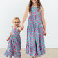 Tropical Garden Ruffle Maxi Dress