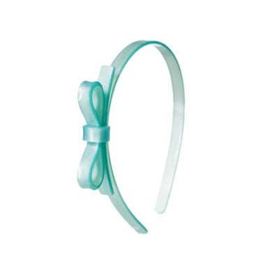 Mint Green headband with a bow