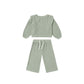 Ruffle Cozy Set // Fern