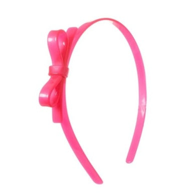 Pink headband with a bow 