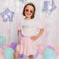 Pastel Rainbow Birthday Girl Patch Short Sleeve T-Shirt