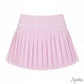 Pink Striped mini pleat skort