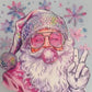 Disco Santa Sweatshirt // Light Blue