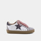 Paula Mini Pewter Glitter Star Sneakers