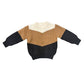 Colorblock Sweatshirt // Bronze
