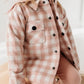 Hooded Shacket // Misty Rose Plaid