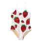 Sequin Strawberry One Piece Swimsuit