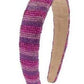Stripe Crystal Headband // Pink & Purple