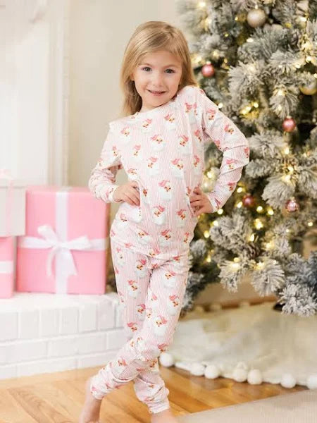Pink Santa Pajamas
