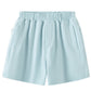 Light blue shorts with elastic waist