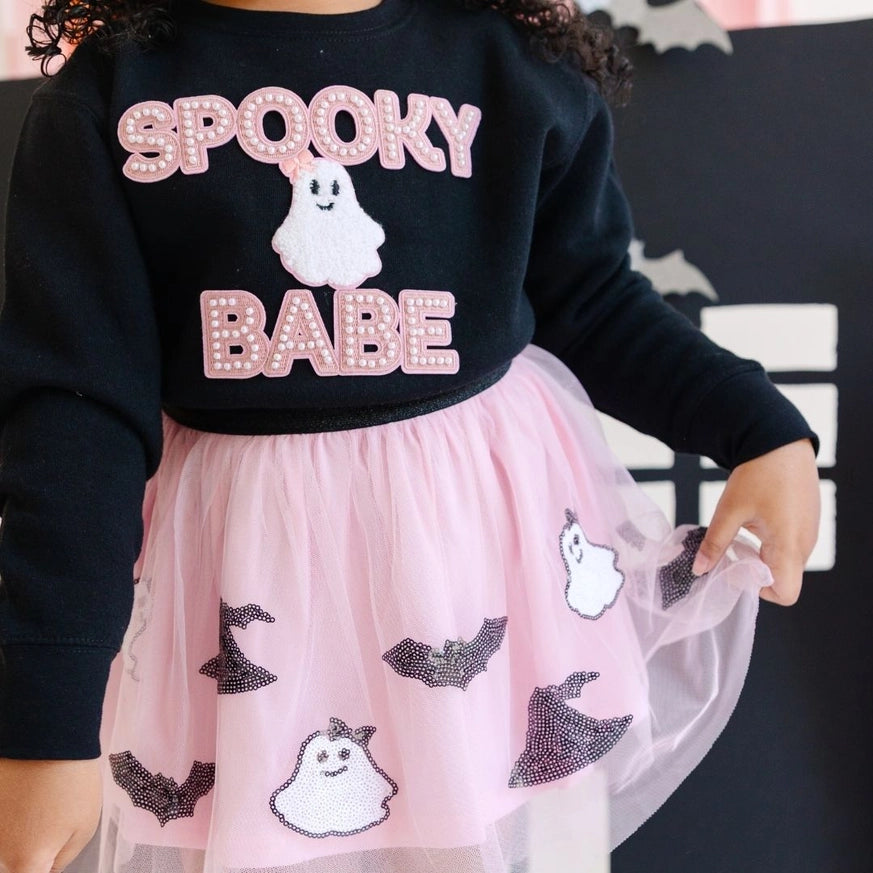 Spooky Babe Sequin Halloween Tutu