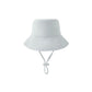 Light blue bucket hat with a tie 