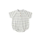 Blue and white Striped baby romper 