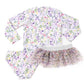 Wildflower Fields Rashguard Two Piece Swimsuit