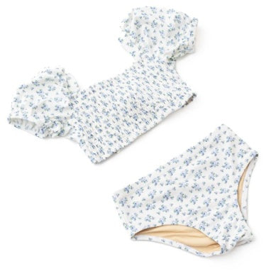 Cottage Floral Smocked Two Piece Swimsuit