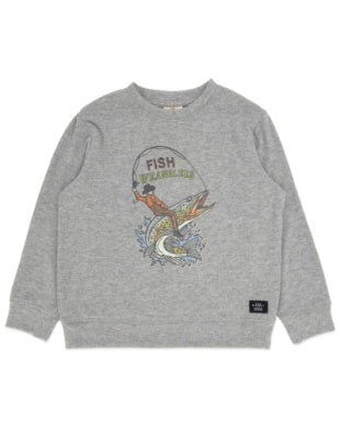Fish Wrangler Hacci Pullover // Heathered Gray