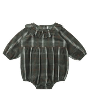 Freya Romper // Holiday Plaid