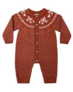 Fair Isle Holiday Romper // Ruby