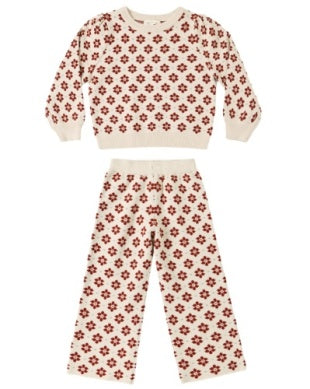 Jacquard Knit Set // Poinsettia