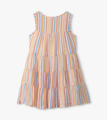 Sunny Stripes Layered Tiered Dress