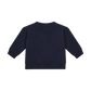 A navy blue long-sleeve baby sweatshirt 