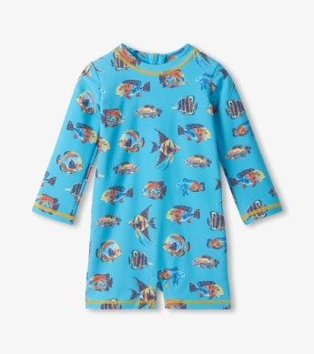 Tropical Fish one piece rashguard
