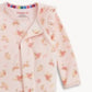 Floral Velour Footie