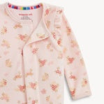 Floral Velour Footie