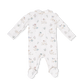 Flower Ducklings // Smocked Peter Pan Snap Footie