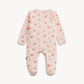 Floral Velour Footie