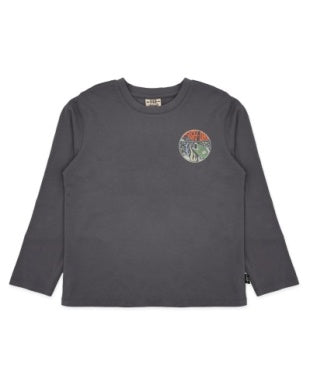Fish On Long Sleeve Tee // Ash Gray