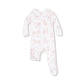 Pink Farm Toile Peter Pan 2-Way Zipper Footie