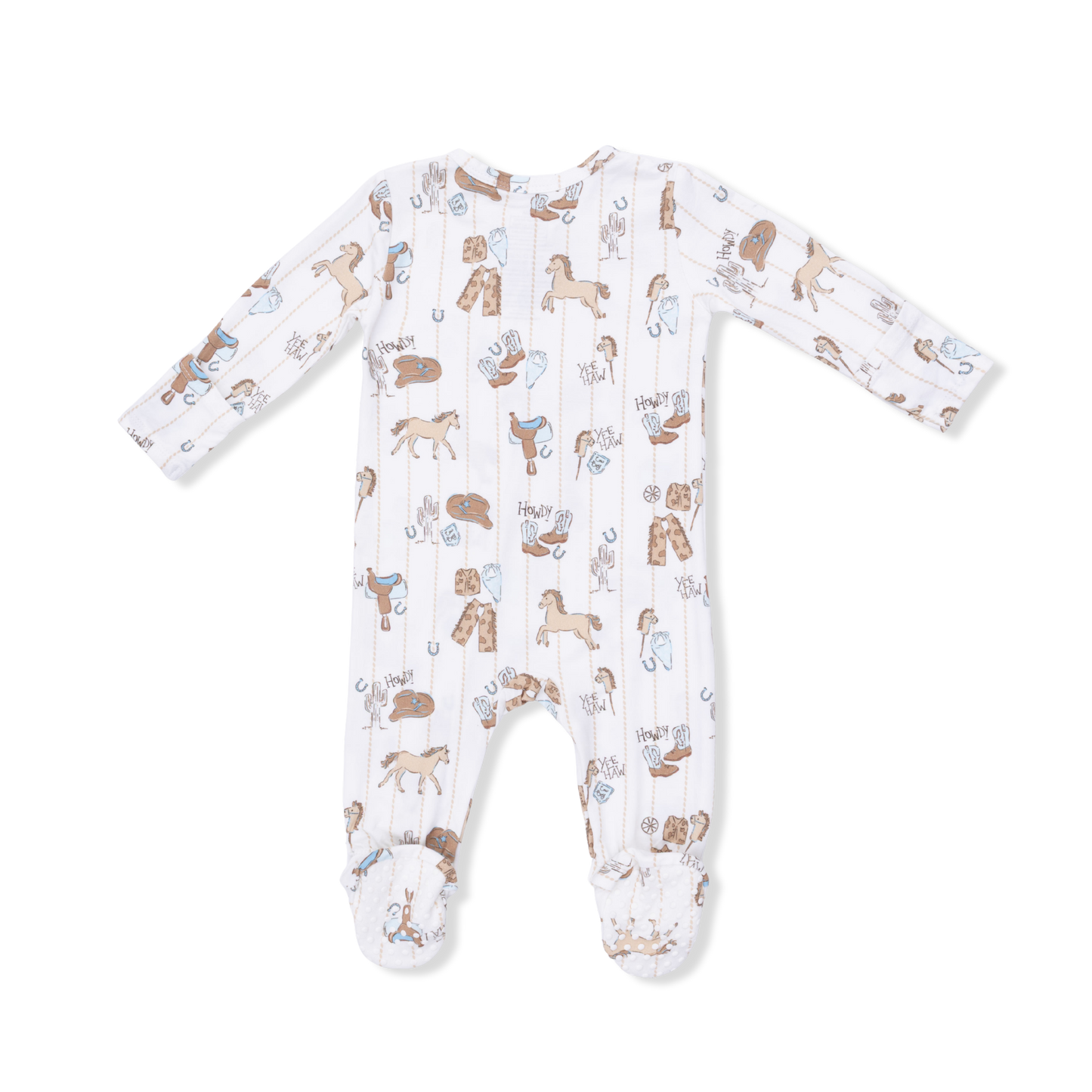 Cowboy Nursery 2-Way Zipper Footie