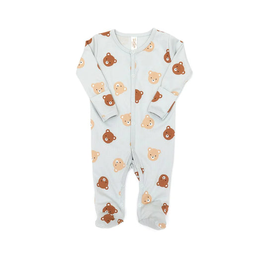 Teady Bear Footie // Blue